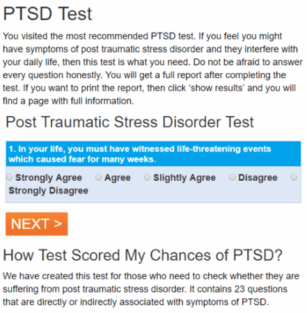 Do I Have PTSD? Find Out With These 5 Best Online PTSD Test /Quiz Websites