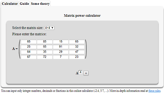 Matrix deals solver online