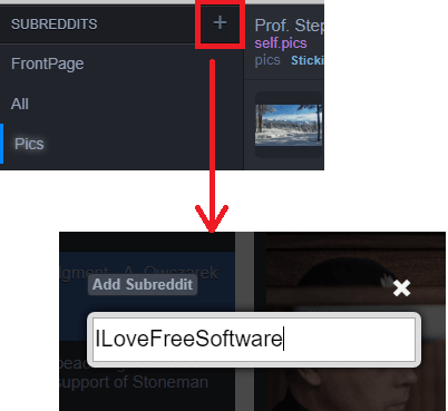 Reeddit add subreddits