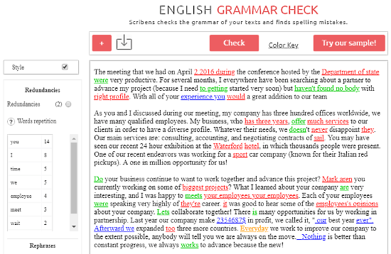 Scribenes: Online Text Correction