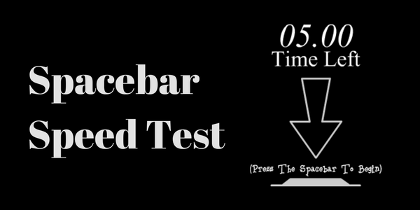 Online Spacebar Speed Test Challenge