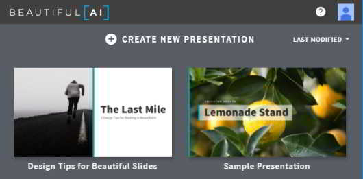 create new presentation