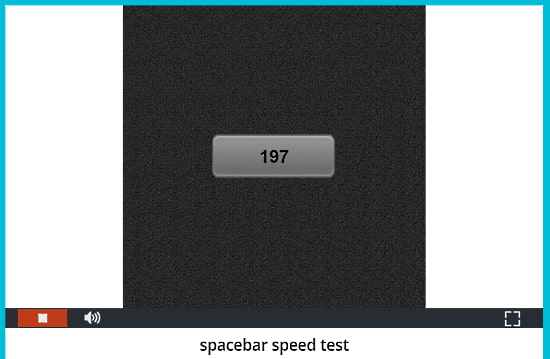 Online Spacebar Speed Test Challenge