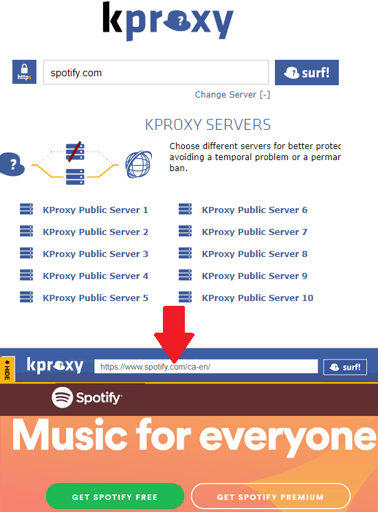 KProxy free web proxy online