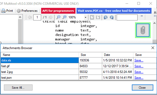 PDF Multitool in action