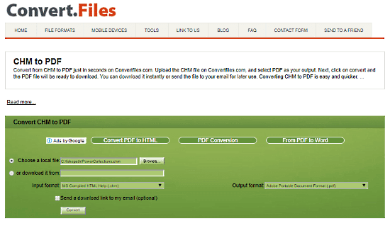 Convert CHM To PDF Online