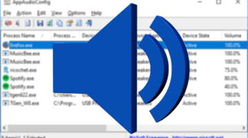 how to see, change Current Audio Settings of all Applications on Windows