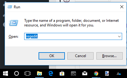 open registry editor using run command