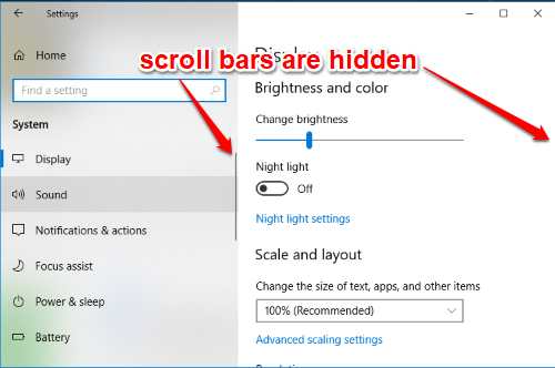 how-to-disable-automatic-scroll-bar-hide-in-windows-10