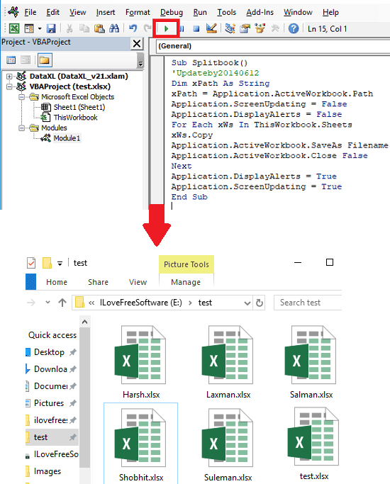 How To Split Excel Sheet Into Multiple Files Based On Column 0720