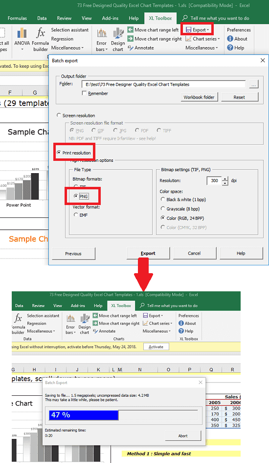 How to Export Charts from Excel