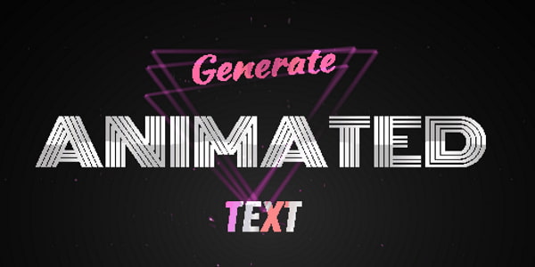 Online Animated Text Maker  Generate Cool Text Animations