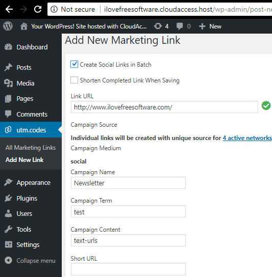 utm codes create batch social campaign links