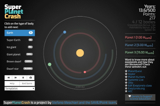 solar system simulator