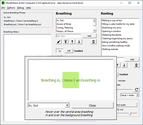 Mindfulness at the computer