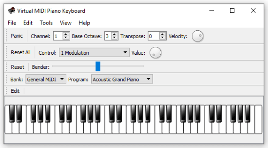 software piano keyboard pc