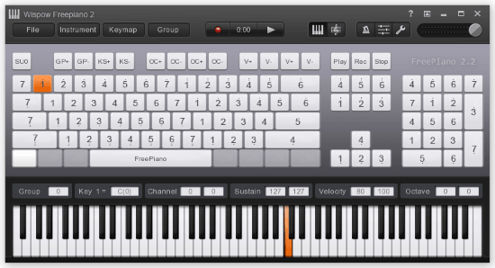 FreePiano  Advanced virtual MIDI keyboard