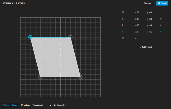 free online SVG Path Editor