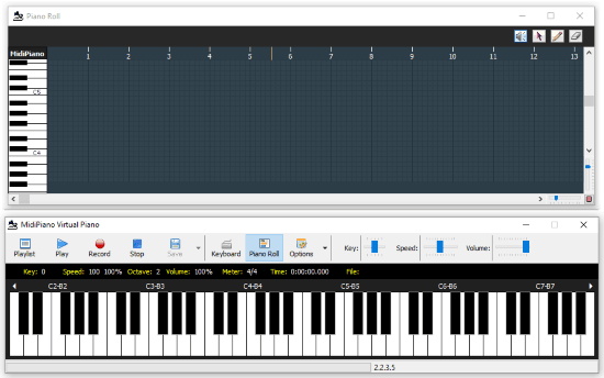 free virtual midi keyboard