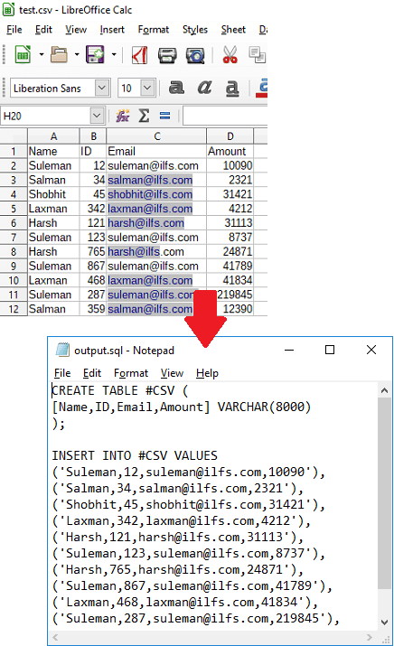 4 Free CSV to SQL Converter Software for Windows