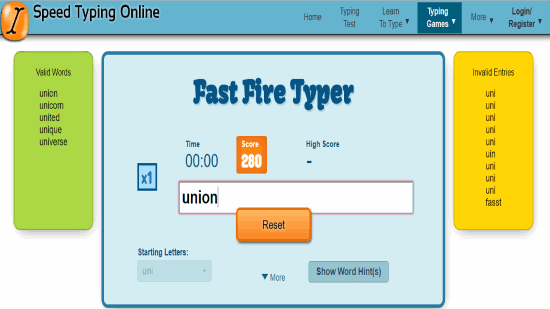 Typing Games - SpeedTypingOnline