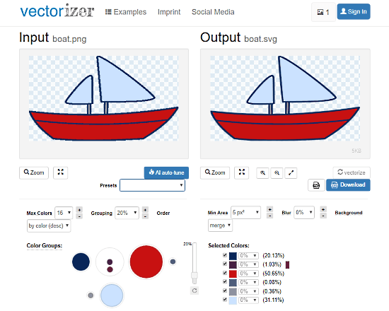 online image to svg converter