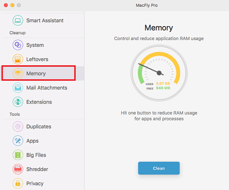 MacFly Pro memory optimization