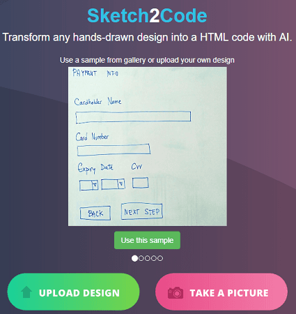 Convert your sketches to code with microsoft ai