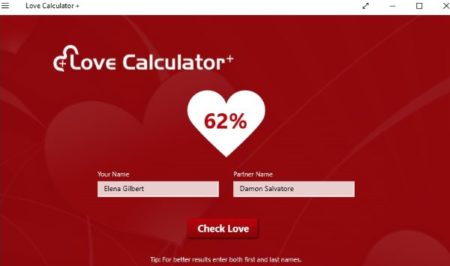 Love Test Calculator Deluxe - Microsoft Apps