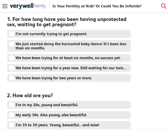 fertility quiz