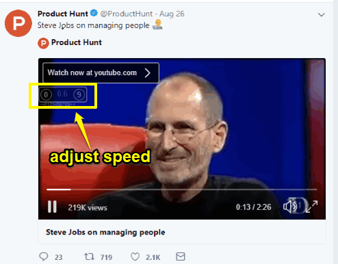 Change Twitter Video Speed with These 4 Free Chrome Extensions