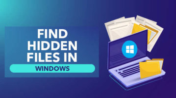 find hidden files in windows