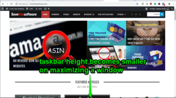 make taskbar height smaller on maximizing a window