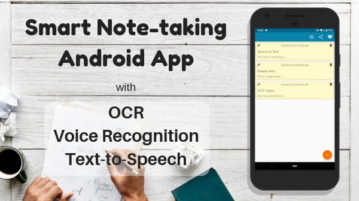 Free Note Taking Android App With Voice Recognition, OCR, Text-to-Speech