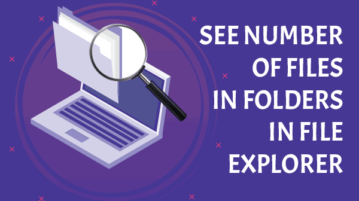 see number of files in folders in file explorer