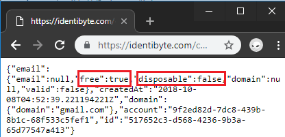 Identibyte API call