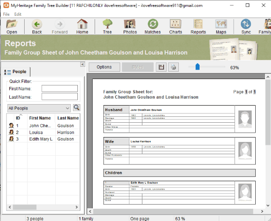 MyHeritage Family Tree Builder