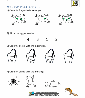 MATH-SALAMANDERS worksheet