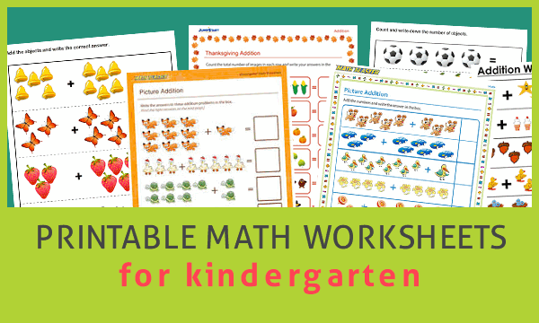 10 Free Websites For Printable Math Worksheets for Kindergarten