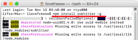 Subtitler install in MAC
