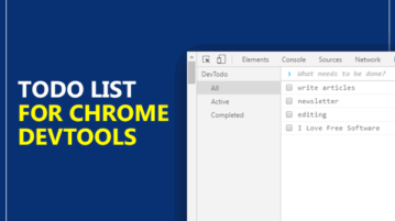 create todo in chrome devtools