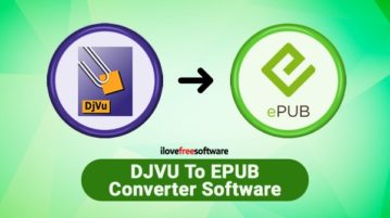 DJVU to EPUB converter