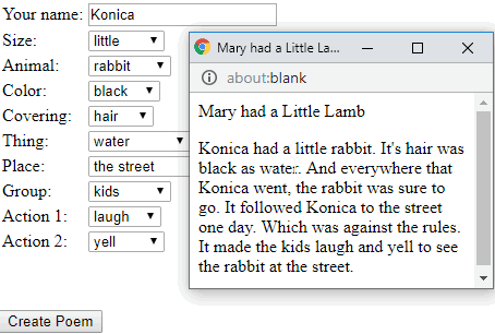 kidport.com poem generator