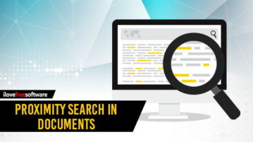 perform proximity search in documents