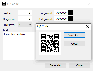 QR Code Gui Interface