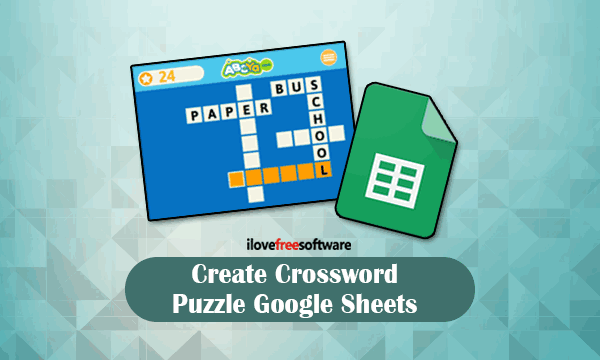 How to Create Crossword Puzzle using Google Sheets?