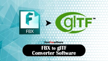 FBX to glTF converter software