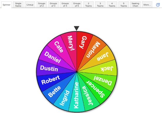 random name picker wheel stop watch