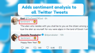 Twitter Sentiment Analysis Firefox Addon