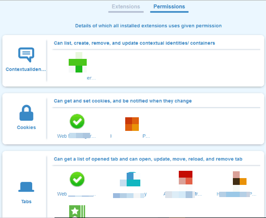 permissions section